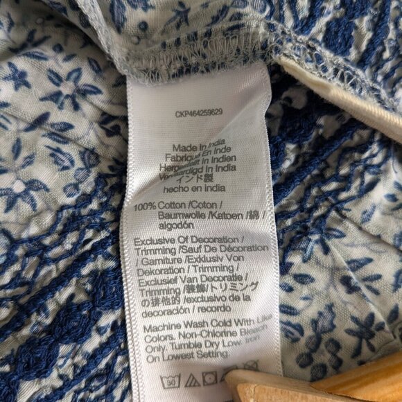 Madewell Jeanette Florentine Floral Top Size 4X Cropped Puff-Sleeve Cotton NWT - Picture 12 of 15